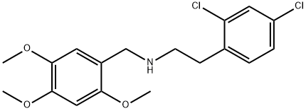 2-(2,4-dichlorophenyl)-N-(2,4,5-trimethoxybenzyl)ethanamine Struktur