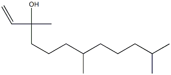 3,7,11-trimethyldodec-1-en-3-ol Struktur