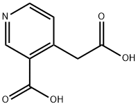 4-(carboxymethyl)pyridine-3-carboxylic acid Struktur