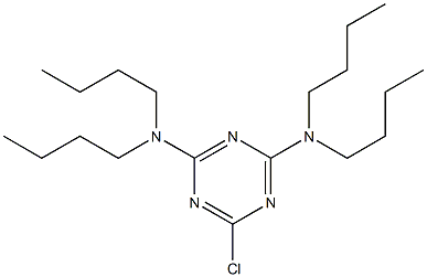 6-chloro-N,N,N',N'-tetrabutyl-1,3,5-triazine-2,4-diamine Struktur