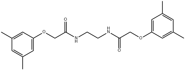 2-(3,5-dimethylphenoxy)-N-(2-{[2-(3,5-dimethylphenoxy)acetyl]amino}ethyl)acetamide Struktur