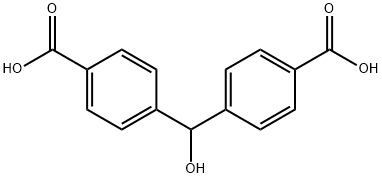 1,1'-bis(4-carboxyphenyl)methanol Struktur