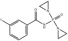 N-[Bis(1-aziridinyl)phosphinyl]-m-iodobenzamide Struktur