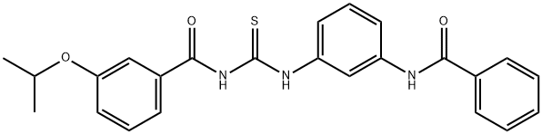 N-[3-({[(3-isopropoxybenzoyl)amino]carbothioyl}amino)phenyl]benzamide Struktur