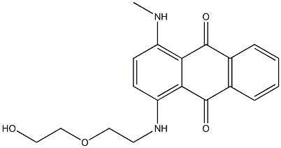 9,10-Anthracenedione, 1-[[2-(2-hydroxyethoxy)ethyl]amino]-4-(methylamino)- Struktur