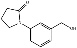 1-[3-(hydroxymethyl)phenyl]pyrrolidin-2-one Struktur