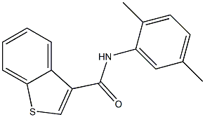 N-(2,5-dimethylphenyl)-1-benzothiophene-3-carboxamide Struktur