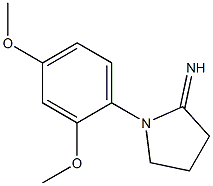 1-(2,4-dimethoxyphenyl)pyrrolidin-2-imine Struktur