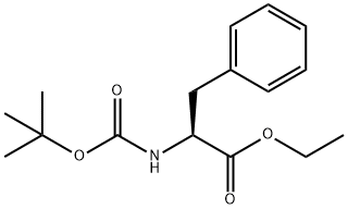 N-[(1,1-dimethylethoxy)carbonyl]Phenylalanine ethyl ester Struktur