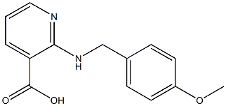 2-{[(4-methoxyphenyl)methyl]amino}pyridine-3-carboxylic acid Struktur