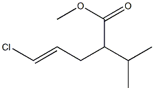 4-Pentenoic acid, 5-chloro-2-(1-methylethyl)-, methyl ester, (4E)- Struktur