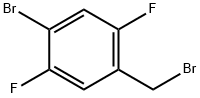 1-bromo-4-(bromomethyl)-2,5-difluorobenzene Struktur