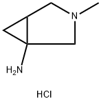 3-Azabicyclo[3.1.0]hexan-1-amine, 3-methyl-, dihydrochloride Struktur