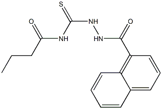 N-{[2-(1-naphthoyl)hydrazino]carbothioyl}butanamide Struktur