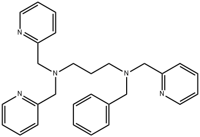 1,3-Propanediamine, N-(phenylmethyl)-N,N',N'-tris(2-pyridinylmethyl)- Struktur