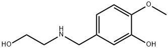 5-{[(2-hydroxyethyl)amino]methyl}-2-methoxyphenol Struktur