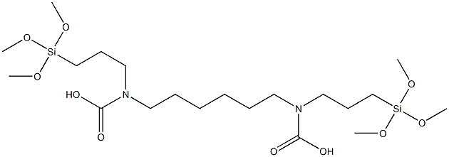 hexane-1,6-diyl bis{[3-(trimethoxysilyl)propyl]carbamate} Struktur