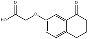 Acetic acid, 2-[(5,6,7,8-tetrahydro-8-oxo-2-naphthalenyl)oxy]- Struktur