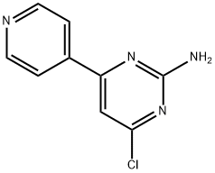 2-Amino-4-chloro-6-(4-pyridyl)pyrimidine Struktur