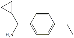 cyclopropyl(4-ethylphenyl)methanamine Struktur