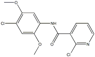 2-chloro-N-(4-chloro-2,5-dimethoxyphenyl)pyridine-3-carboxamide Structure