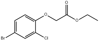 ethyl 2-(4-bromo-2-chlorophenoxy)acetate Struktur