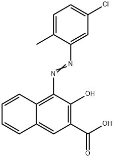 2-Naphthalenecarboxylic acid, 4-[2-(5-chloro-2-methylphenyl)diazenyl]-3-hydroxy- Struktur