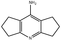 Dicyclopenta(b,e)pyridine, 1,2,3,5,6,7-hexahydro-8-amino-, hydrate Struktur