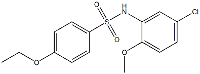 N-(5-chloro-2-methoxyphenyl)-4-ethoxybenzenesulfonamide Struktur