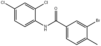 3-bromo-N-(2,4-dichlorophenyl)-4-methylbenzamide Struktur