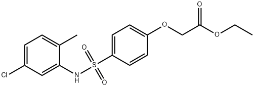 ethyl {4-[(5-chloro-2-methylanilino)sulfonyl]phenoxy}acetate Struktur