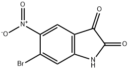 6-BroMo-5-nitroindoline-2,3-dione Struktur