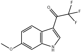 2,2,2-trifluoro-1-(6-methoxy-1H-indol-3-yl)ethan-1-one Struktur