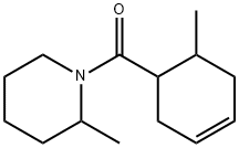 2-Methyl-1-[(6-methyl-3-cyclohexen-1-yl)carbonyl]piperidine Struktur