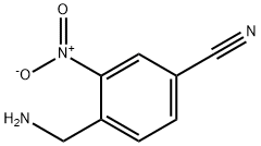 4-(aminomethyl)-3-nitrobenzonitrile Struktur