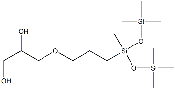 3-[3-(1,1,1,3,5,5,5-heptamethyltrisiloxan-3-yl)propoxy]propane-1,2-diol Struktur