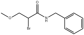 N-Benzyl-2-bromo-3-methoxypropanamide Struktur