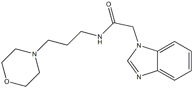 2-(1H-benzimidazol-1-yl)-N-[3-(4-morpholinyl)propyl]acetamide Struktur