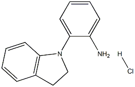 2-(2,3-DIHYDRO-1H-INDOL-1-YL)ANILINE HYDROCHLORIDE Struktur