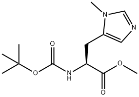 (S)-2-(BOC-氨基)-3-(1-甲基-5-咪唑基)丙酸甲酯, 72212-51-2, 結構式