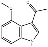 1-(4-methoxy-1H-indol-3-yl)ethanone Struktur