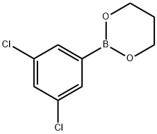 2-(3,5-Dichlorophenyl)-1,3,2-dioxaborinane Struktur