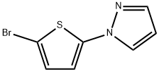 1-(5-BROMO-2-THIENYL)PYRAZOLE Struktur