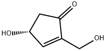 (R)-4-hydroxy-2-(hydroxymethyl)-2-cyclopenten-1-one Struktur