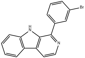 1-(3-Bromophenyl)-9H-pyrido[3,4-b]indole Struktur