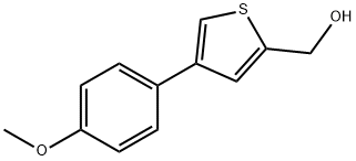 (4-(4-methoxyphenyl)thiophen-2-yl)methanol Struktur