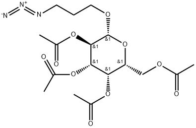 3-Azidopropyl 2,3,4,6-tetra-O-acetyl-b-D-galactopyranoside Struktur