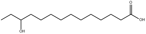 12-hydroxytetradecanoic acid Struktur