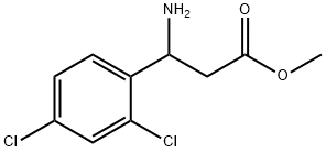 methyl 3-amino-3-(2,4-dichlorophenyl)propanoate Struktur