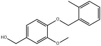 {3-methoxy-4-[(2-methylphenyl)methoxy]phenyl}methanol Struktur